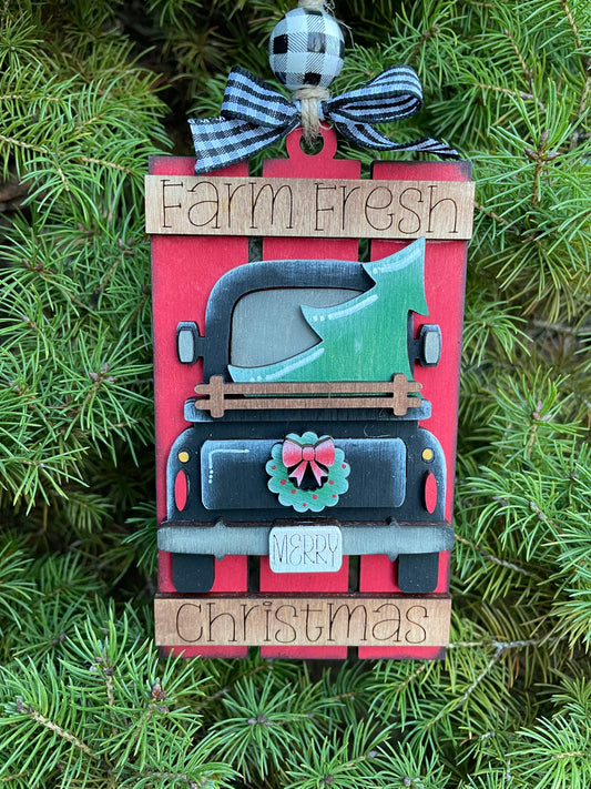 Farm Fresh Christmas Ornament