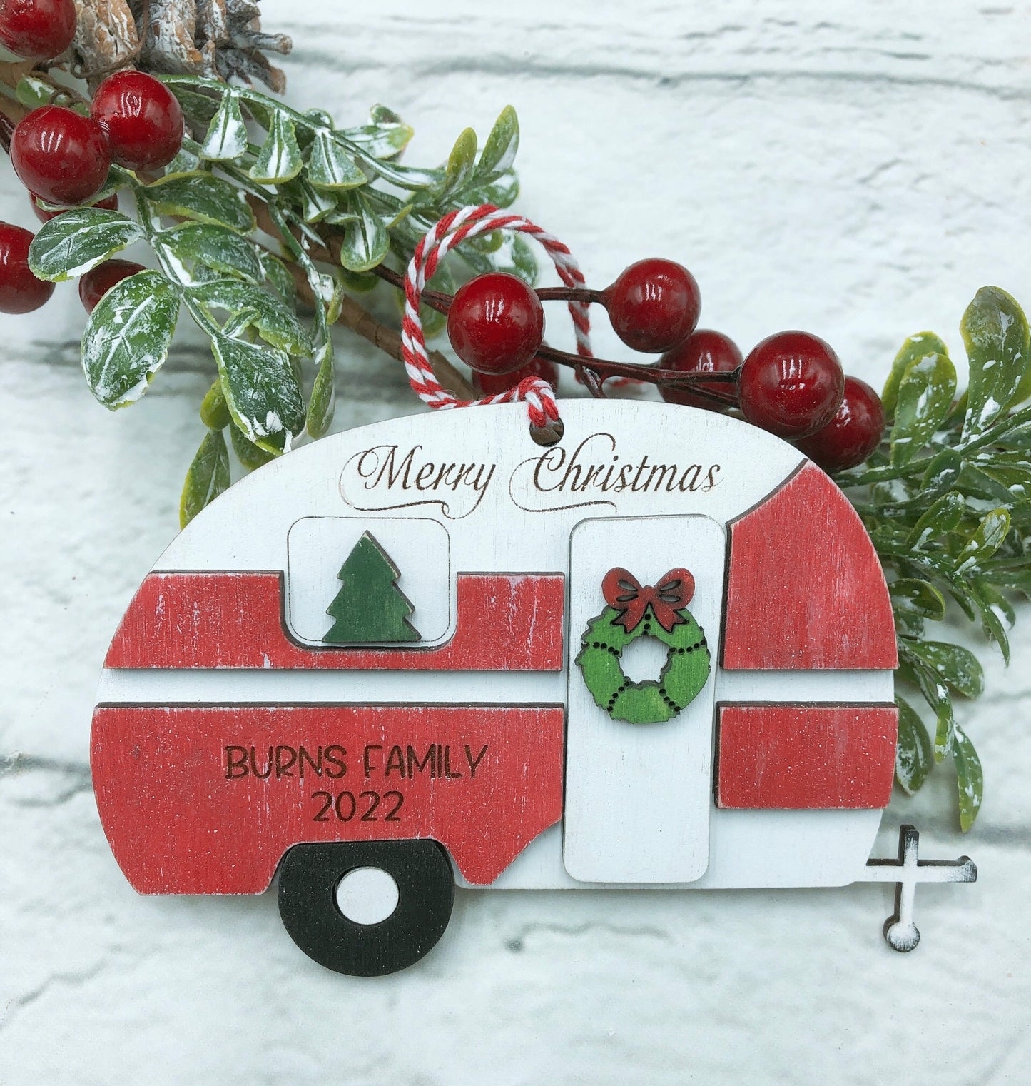 Trailer Personalized Christmas Ornament