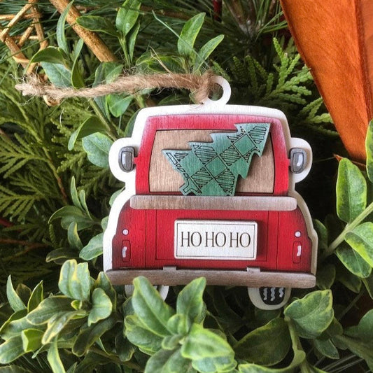 Red Truck Christmas Ornament